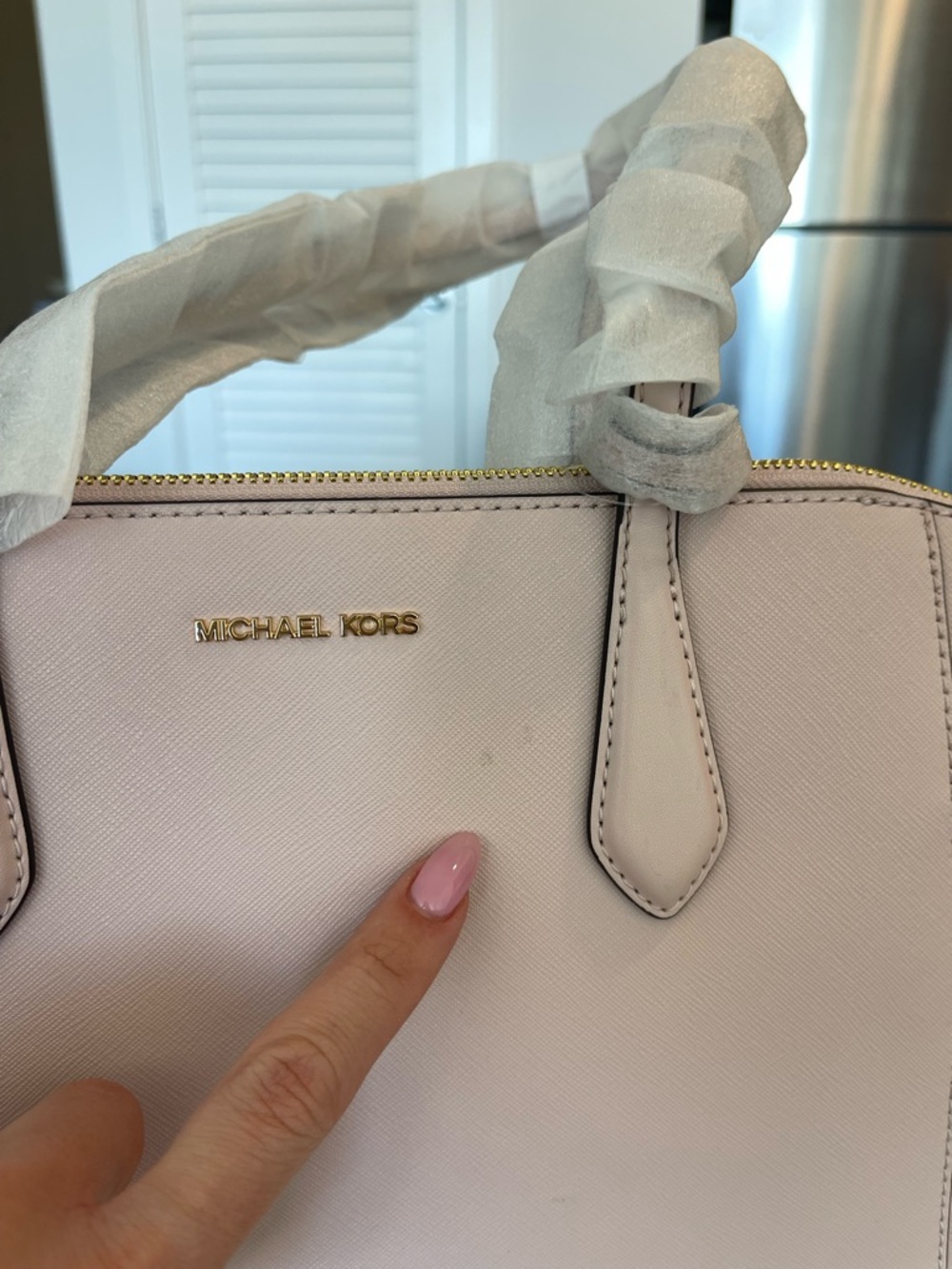 MICHAEL KORS Marilyn Medium Saffiano Leather Tote Bag - Picture 13 of 13